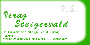 virag steigerwald business card