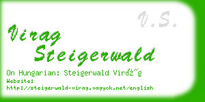 virag steigerwald business card